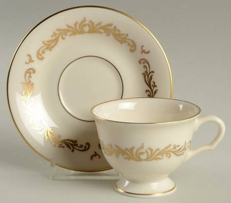 Victoria Footed Demitasse Cup & Saucer Set