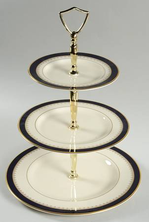 Washington 3-Tiered Serving Tray (DP, SP, BB) by Pickard