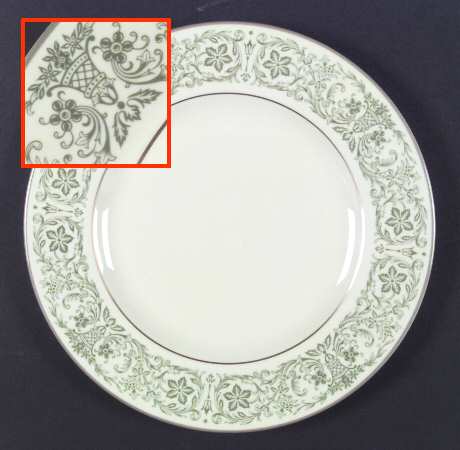 Wellesley Green Dinner Plate