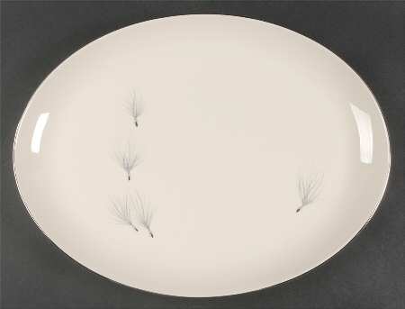 Whisper 15" Oval Serving Platter