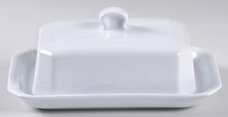 Culinaire White Half Pound Covered Butter