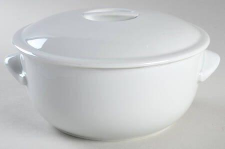Culinaire White 1.75 Qt Round Covered Casserole