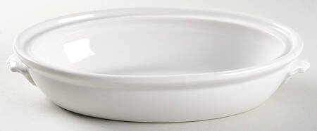 Culinaire White 1.5 Pint Oval Covered Casserole No Lid