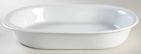 Culinaire White 14" Rectangular Baker