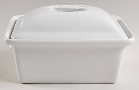 Culinaire White 1.25 Qt Rectangular Covered  Casserole