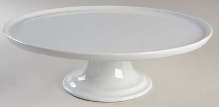 Culinaire White 14" Diameter Pedestal Cake Stand