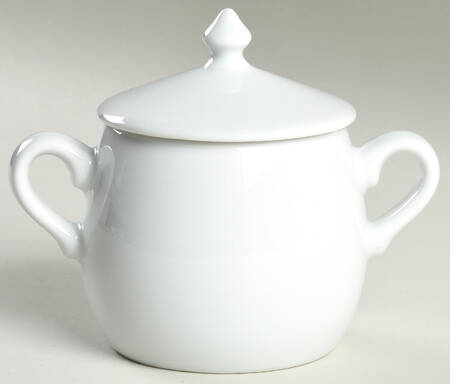 Culinaire White Sugar Bowl & Lid