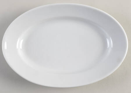 Culinaire White 10" Oval Serving Platter by Pillivuyt