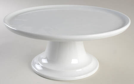 Culinaire White 11" Diameter Pedestal Cake Stand