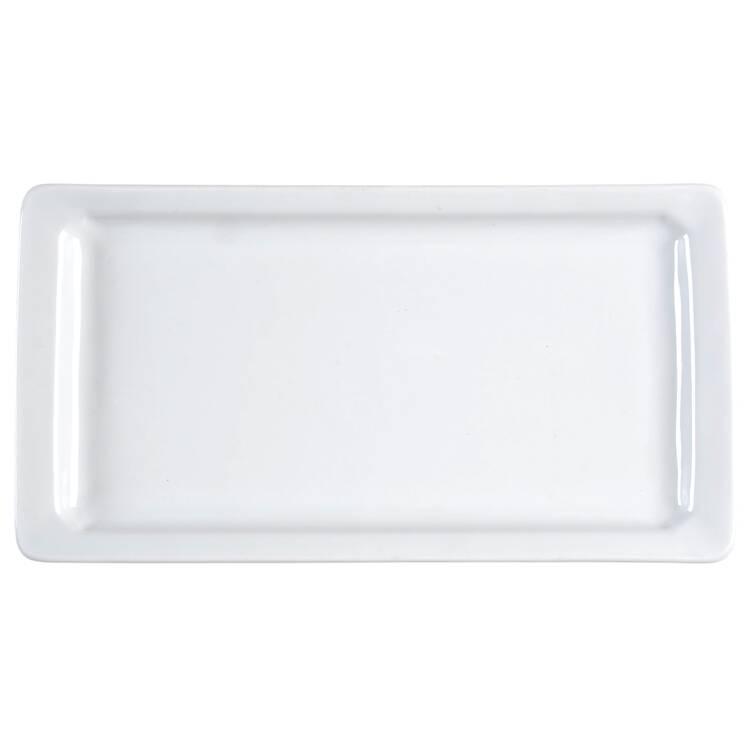 Culinaire White 11" Rectangular Serving Platter