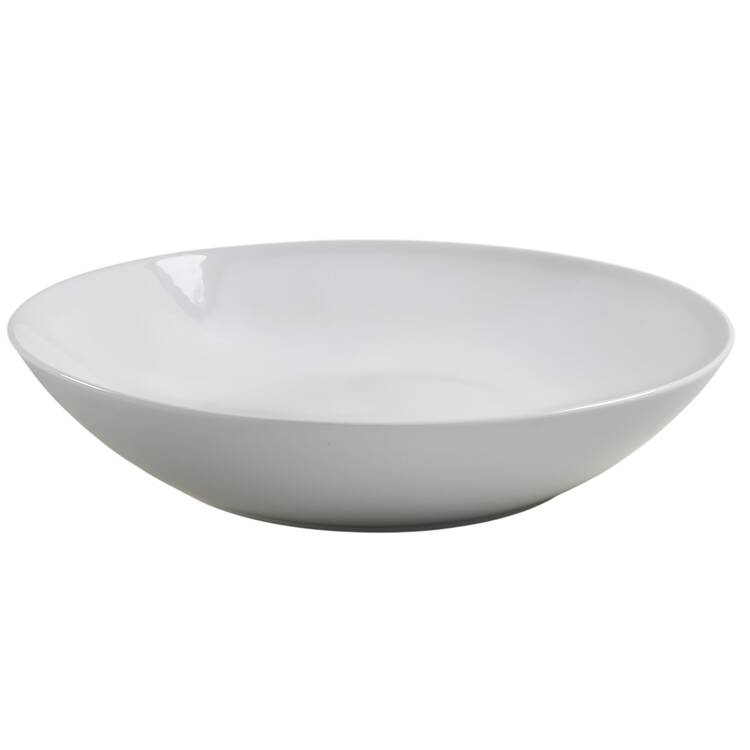 Culinaire White 14" Shallow Round Bowl