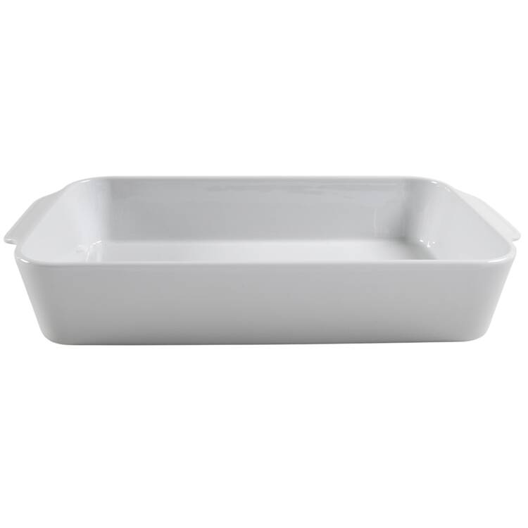 Culinaire White 15" Rectangular Baker