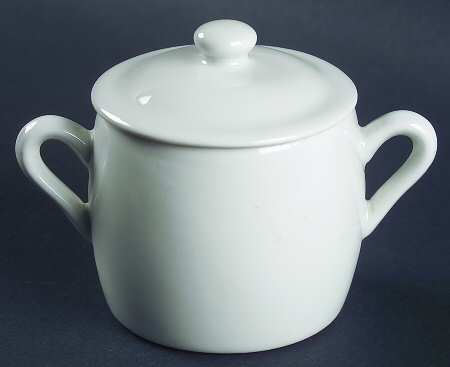 Culinaire White Handled Marmite & Lid