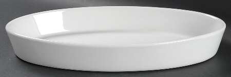 Culinaire White 12'' Oval Baker