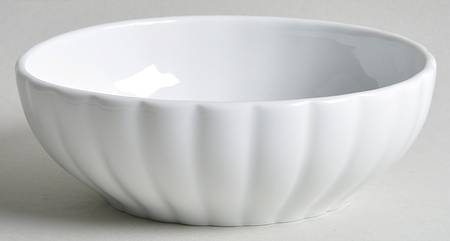 Culinaire White 5" Individual Ribbed Bowl