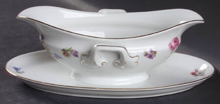 Dresden Gravy Boat with Attached Underplate