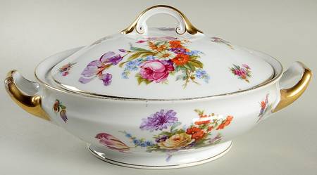Dresden Round Covered Vegetable by Pirkenhammer