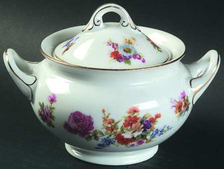 Dresden Sugar Bowl & Lid