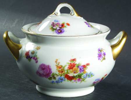 Dresden Sugar Bowl & Lid