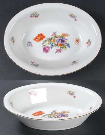 Dresden 10" Oval Vegetable Bowl by Pirkenhammer