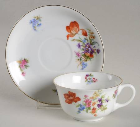 Dresden Flat Cup & Saucer Set