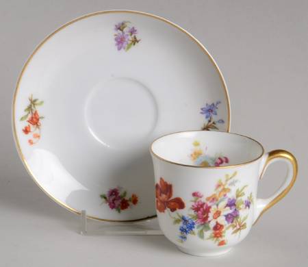 Dresden Flat Demitasse Cup & Saucer Set
