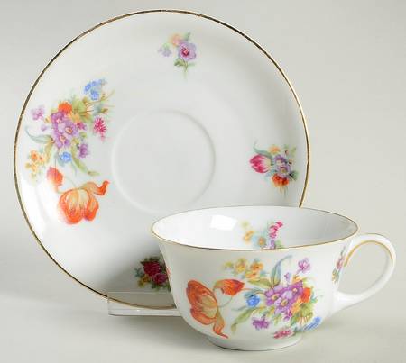 Dresden Flat Cup & Saucer Set