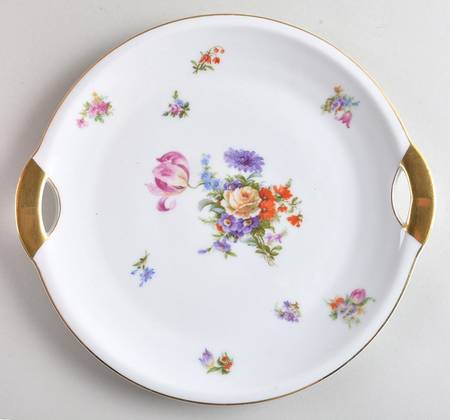 Dresden Handled Cake Plate