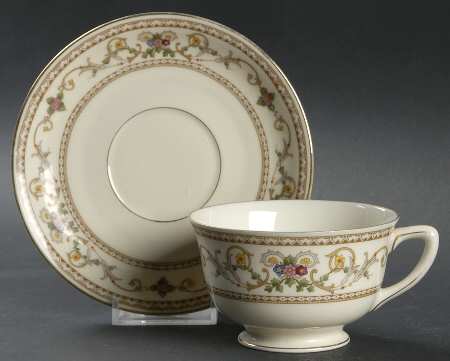 Persian Footed Cup & Saucer Set
