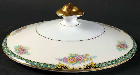 PIR12 (CREAM RIM) Lid for Round Vegetable