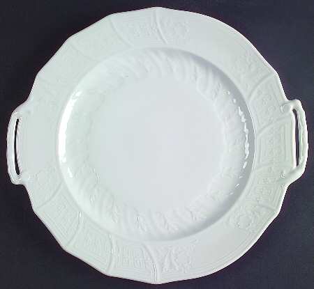 Rose (NO TRIM) Handled Cake Plate