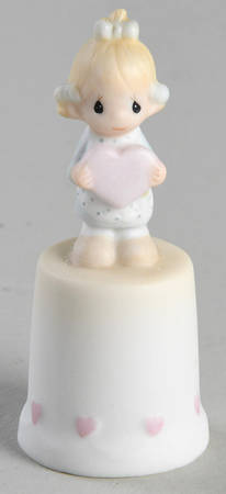 God Is Love Dear Valentine Thimble Dove-God Is Love Dear Valentine - Dove Trademark With Box
