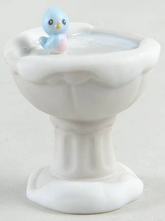 Sugar Town Figurines & Houses Bird Bath-Ship - Ship Trademark With Box