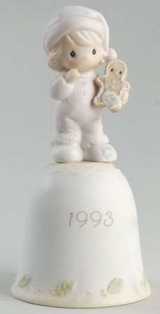 Precious Moments Annual Bell Wishing You The Sweetest Christmas - With Box Bx1993