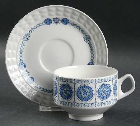 Granada Flat Cup & Saucer Set