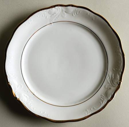 Golden Elegance Salad Plate