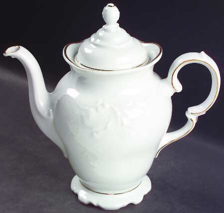 Golden Elegance Coffee Pot & Lid