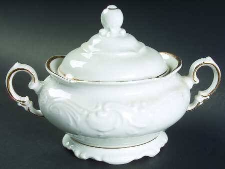 Golden Elegance Sugar Bowl & Lid
