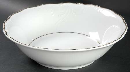 Golden Elegance 9" Round Vegetable Bowl