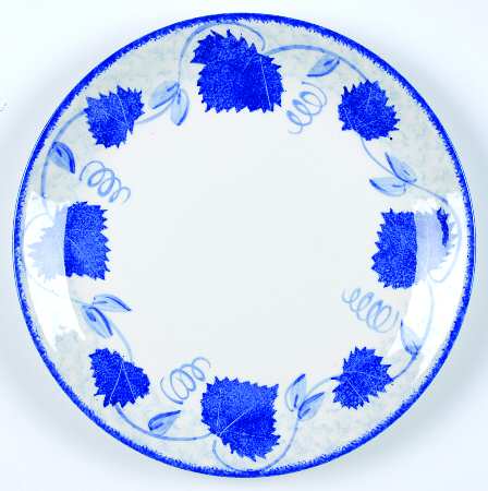Blue Leaf Salad Plate
