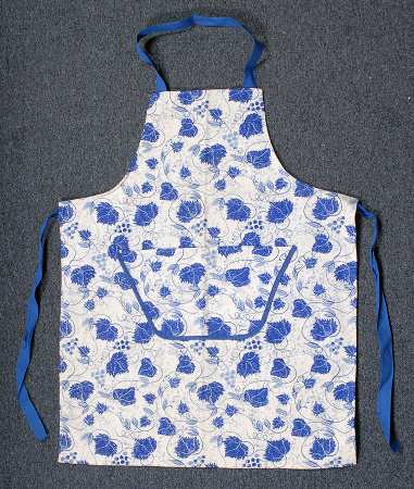 Blue Leaf Cloth Kitchen Apron