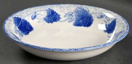 Blue Leaf 8" Individual Pasta Bowl
