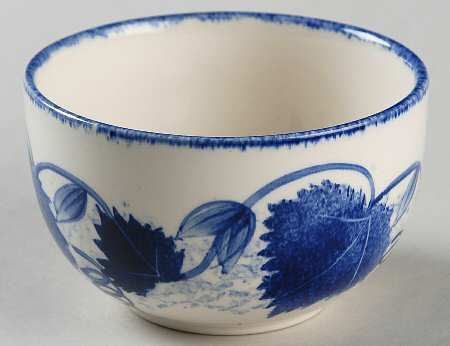 Blue Leaf Open Sugar Bowl