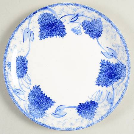 Blue Leaf Dessert/Pie Plate