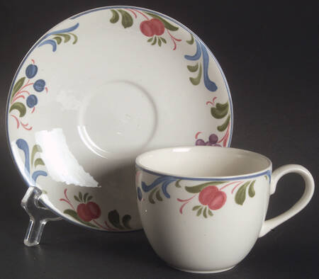 Cranborne Flat Cup & Saucer Set