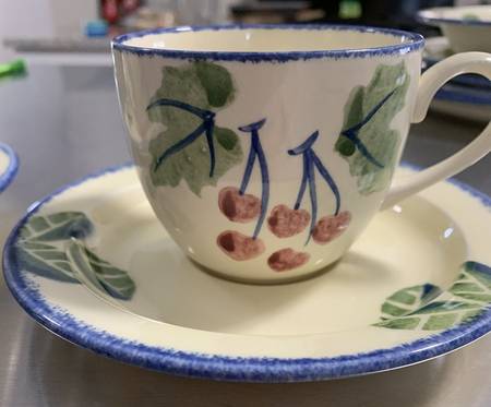 Dorset Fruit Flat Cup & Saucer Set