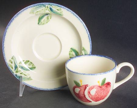 Dorset Fruit Flat Cup & Saucer Set