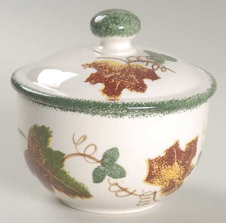 New England Sugar Bowl & Lid