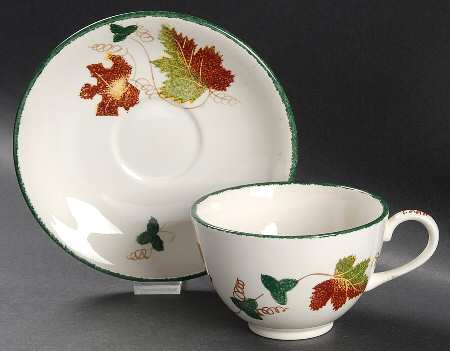 New England Flat Cup & Saucer Set