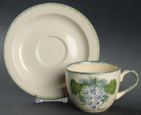 Vineyard Flat Cup & Saucer Set